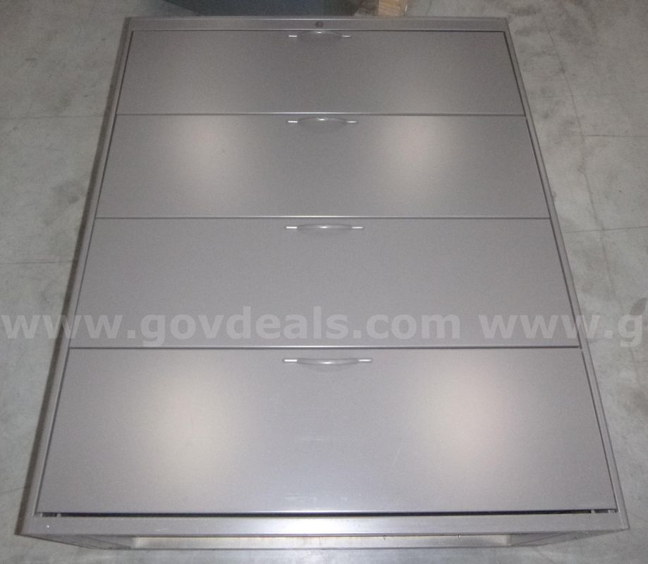2 metal lateral filing cabinets