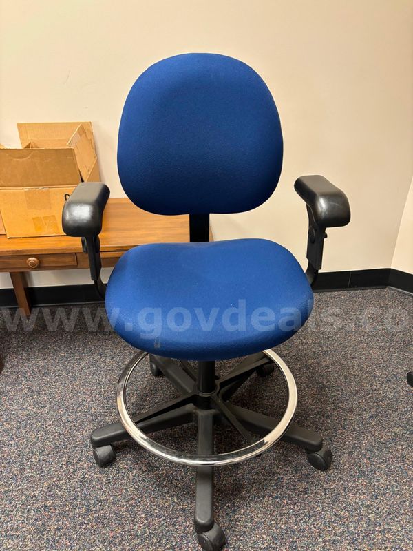 Blue desk chair