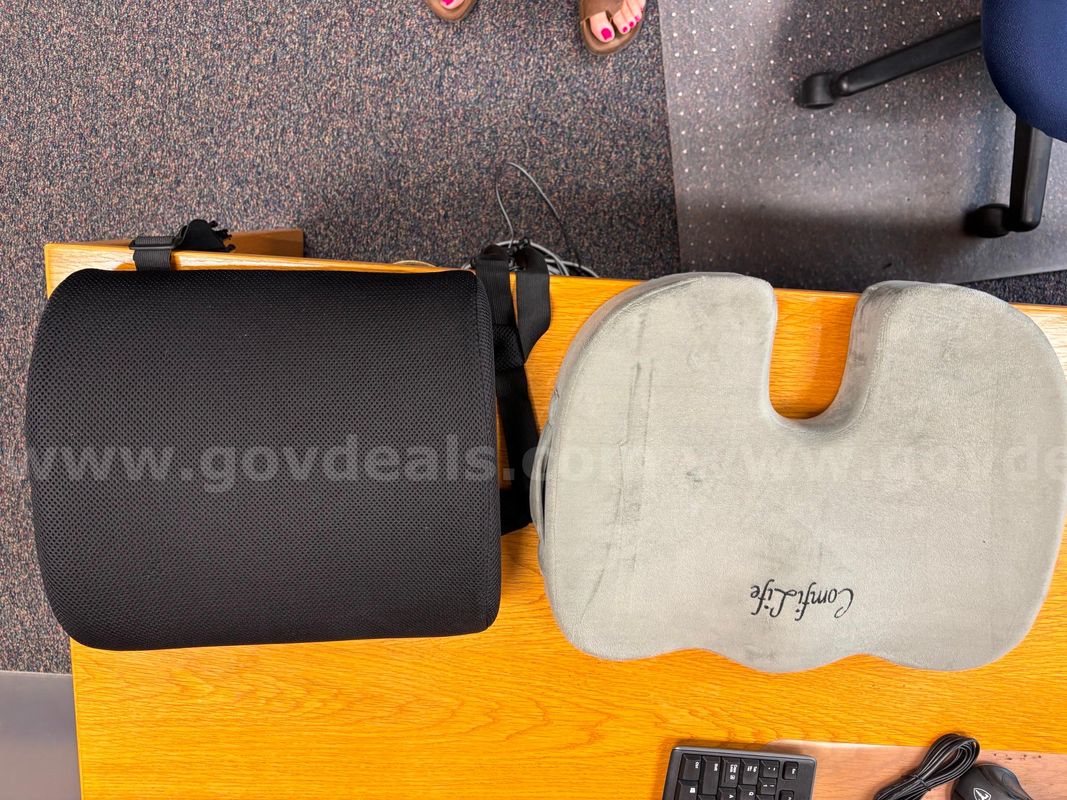 Cushions for back and seat of office chair