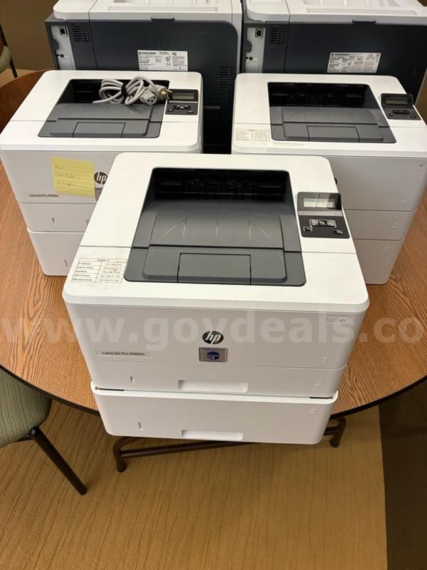 HP LaserJet Pro M404n with Troy Security - 3 Tray Feeder