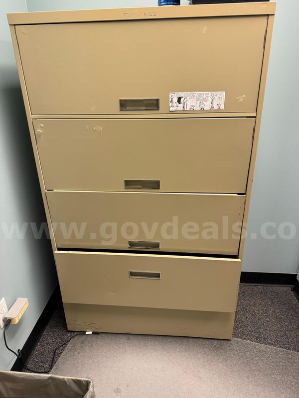 Four-drawer file cabinet