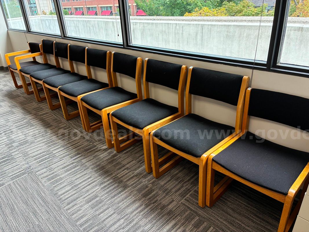 reception area seating, tables, chairs, filing cabinets
