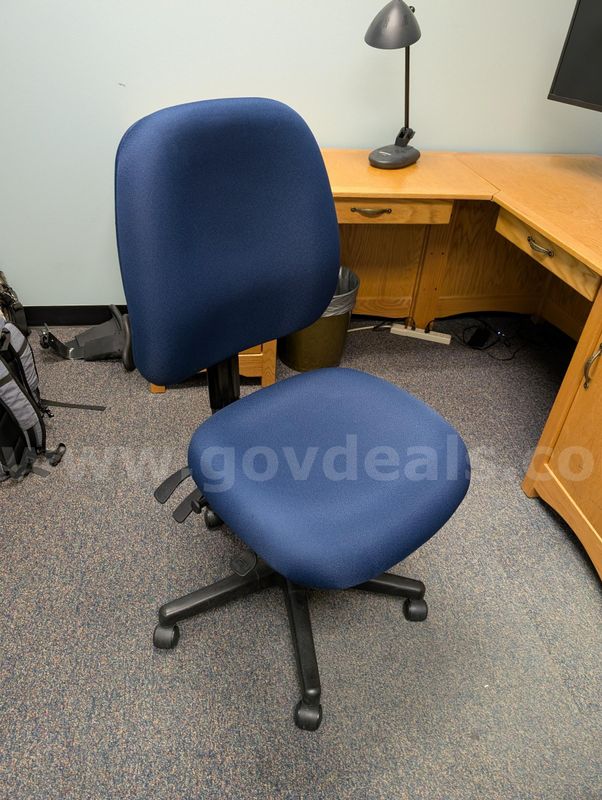 Blue desk chair