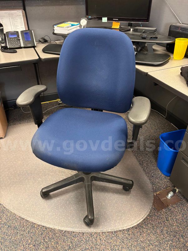 Blue desk chair