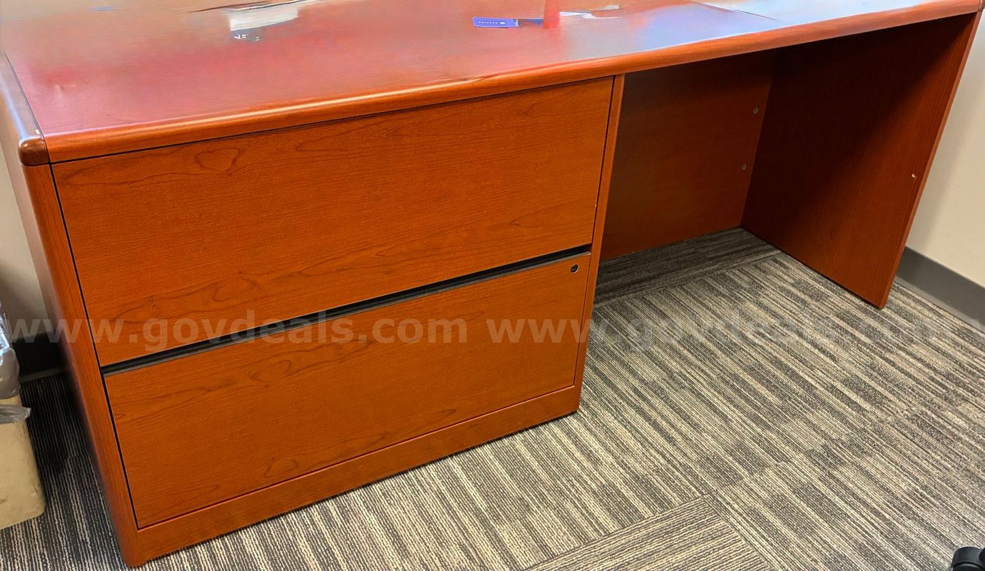 3 piece desk set, round table 2 blue chairs