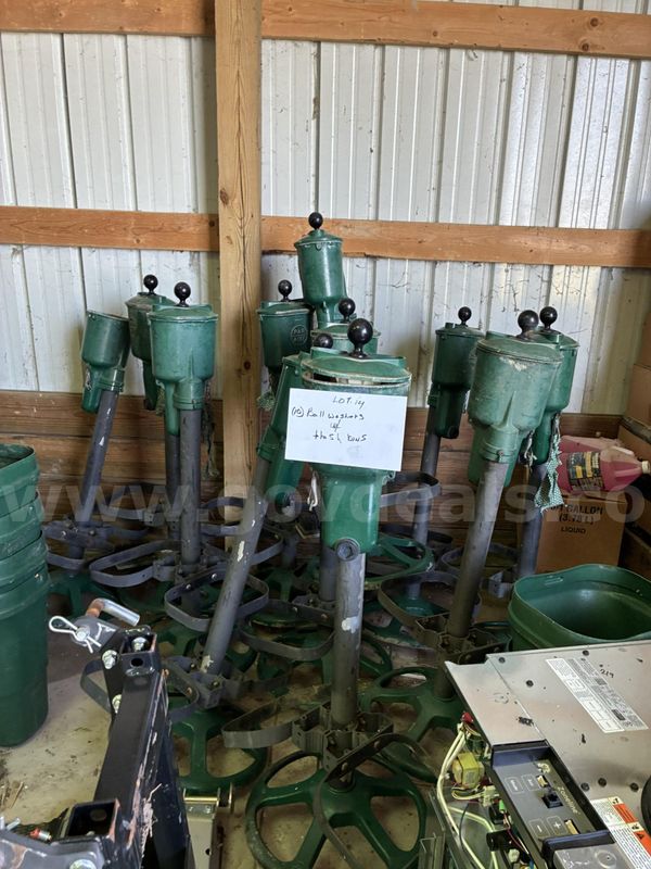 Ball washers with trash bins