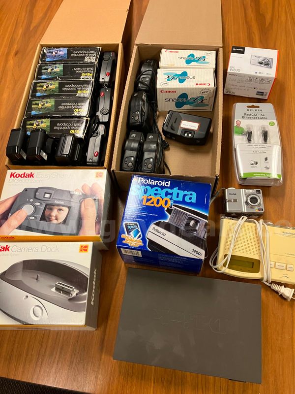Kodak, Sony, Vivitar and Canon Cameras and Misc. Items
