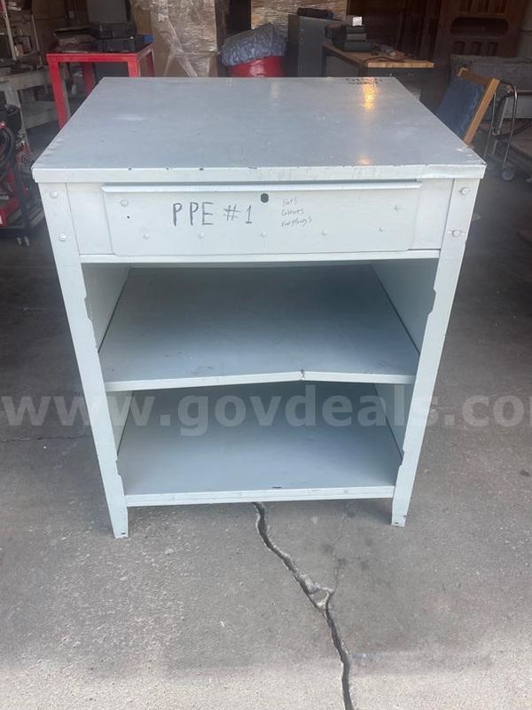 Shop Desk with drawer and shelves