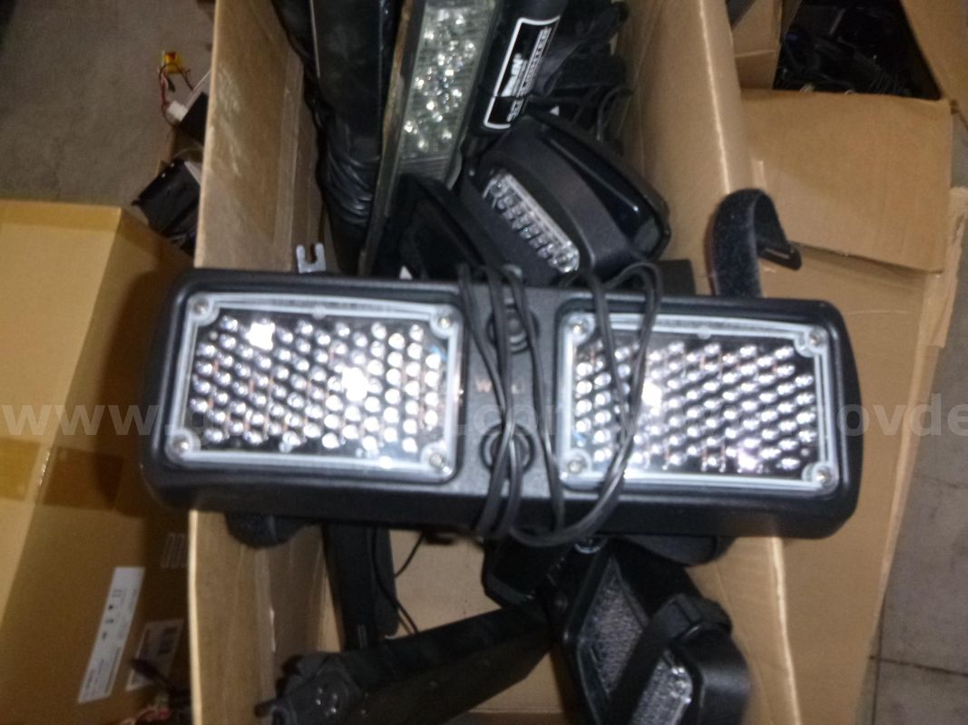 Large lot of Whelen Red & Blue police lighting, cantrols, control panels