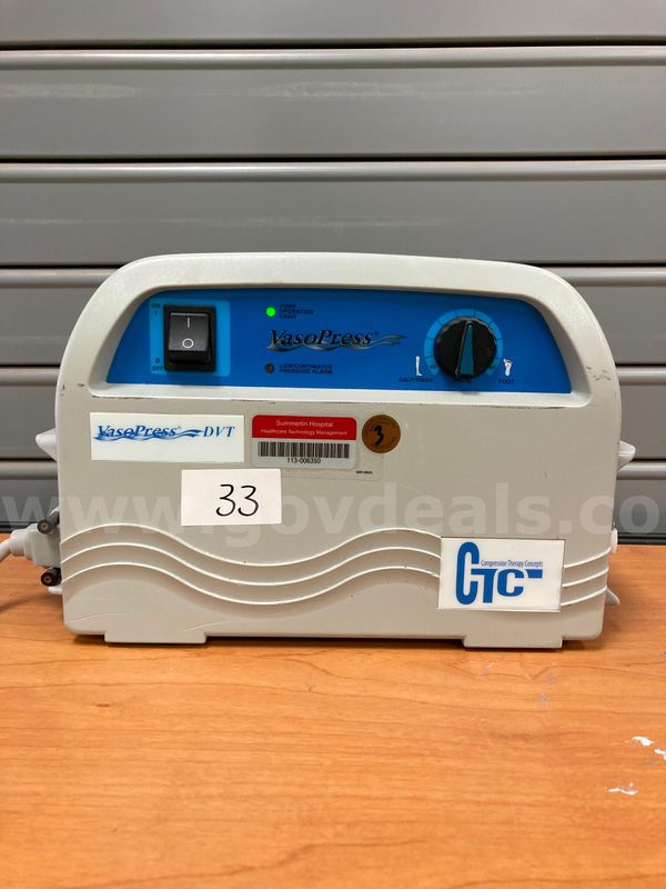 Zimmer CTC VasoPress VP500 Compression Pump