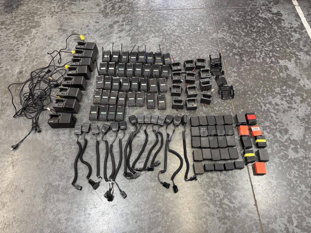 Lot of BK Portable Radios, Batteries, Chargers & Accessories