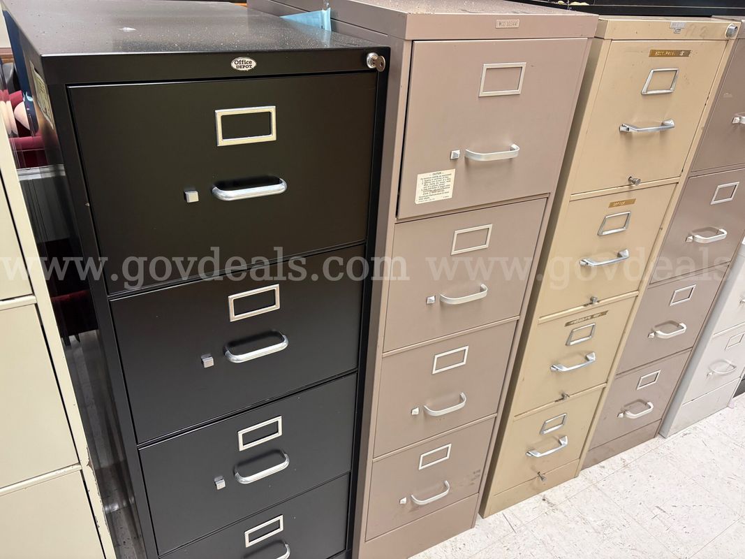 (8) Filing Cabinets, 4 Drawer