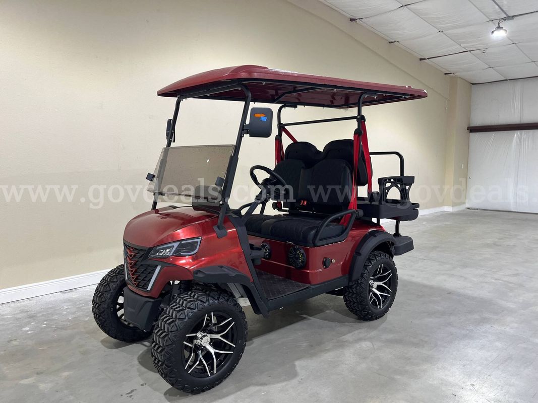 NEW KK 2+2 4-Passenger Electric Golf Cart, 0 Miles, No Battery