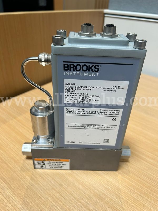 Brooks Digital Gas MFC for Air at 20 SLPM MFC Model: SLAMF5071GAB1A2A1