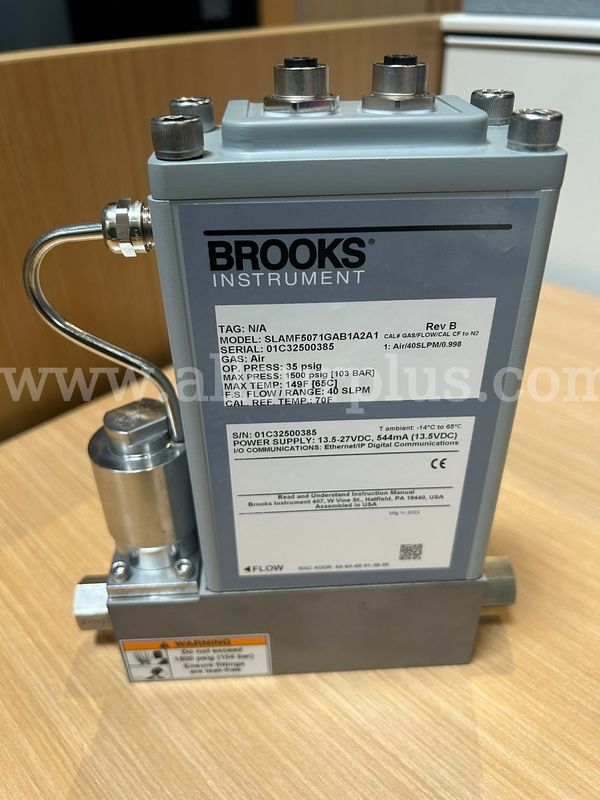 Brooks Digital Gas MFC for Air at 40 SLPM MFC Model: SLAMF5071GAB1A2A1