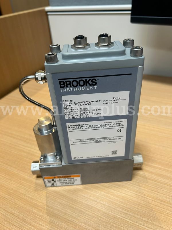 Brooks Digital Gas MFC for Nitrogen at 10 SLPM MFC Model: SLAMF5071GAB1A2A1