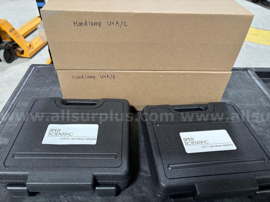 Sper Scientific UVA/B and UVC Light Meters Plus VWR Handlamps for UV AB and A/C