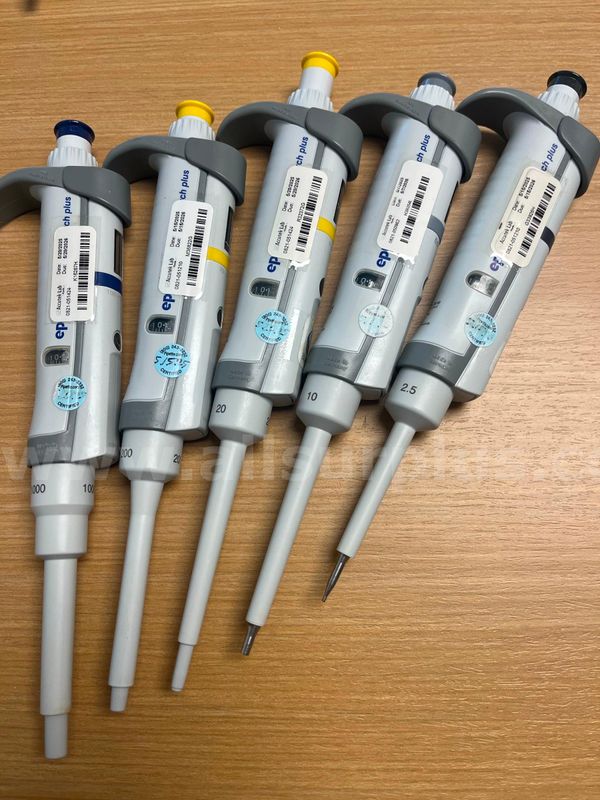 Eppendorf Research Plus Pipettes, set of 5.