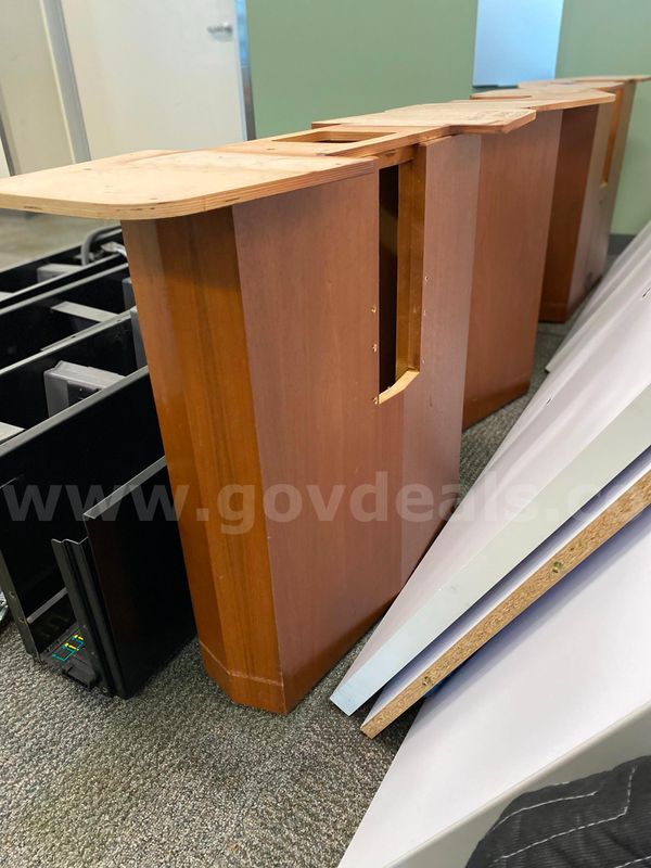 2 walnut conference tables