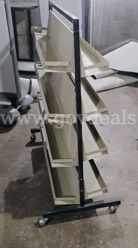 Double-sided metal display stand