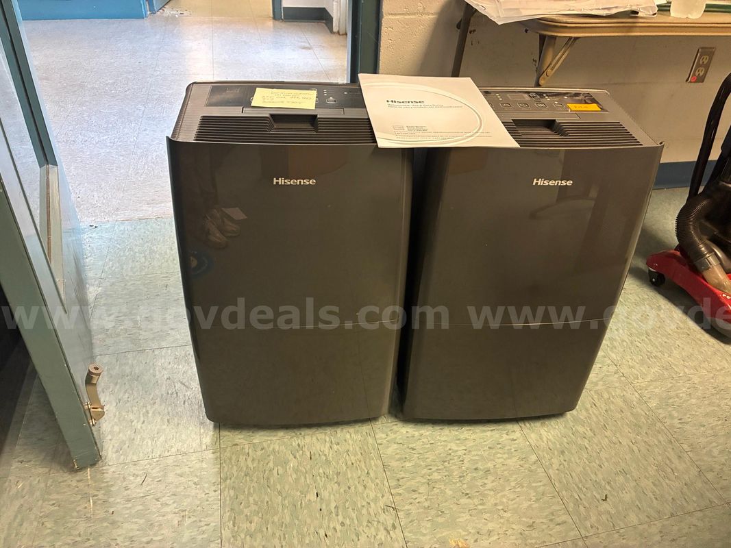 (2) Hisense Dehumidifiers with manuals
