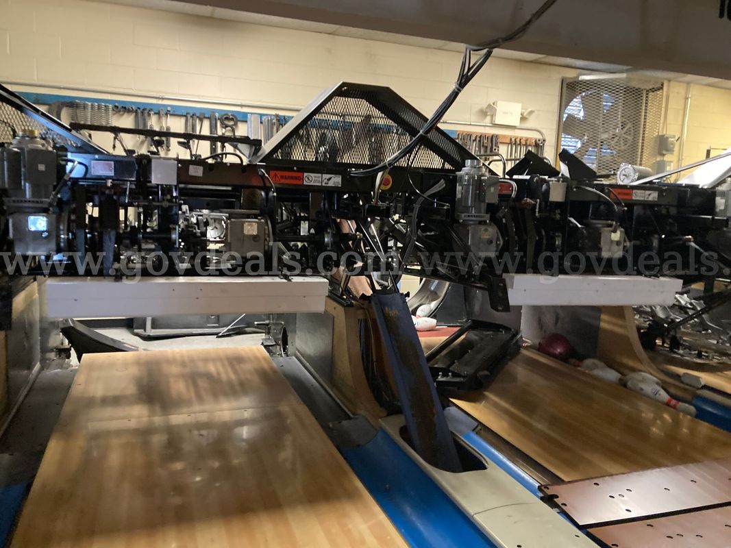 Lot of 2 QubicaAMF 90XLi Bowling Pin Pinspotters (lanes 17 and 18)
