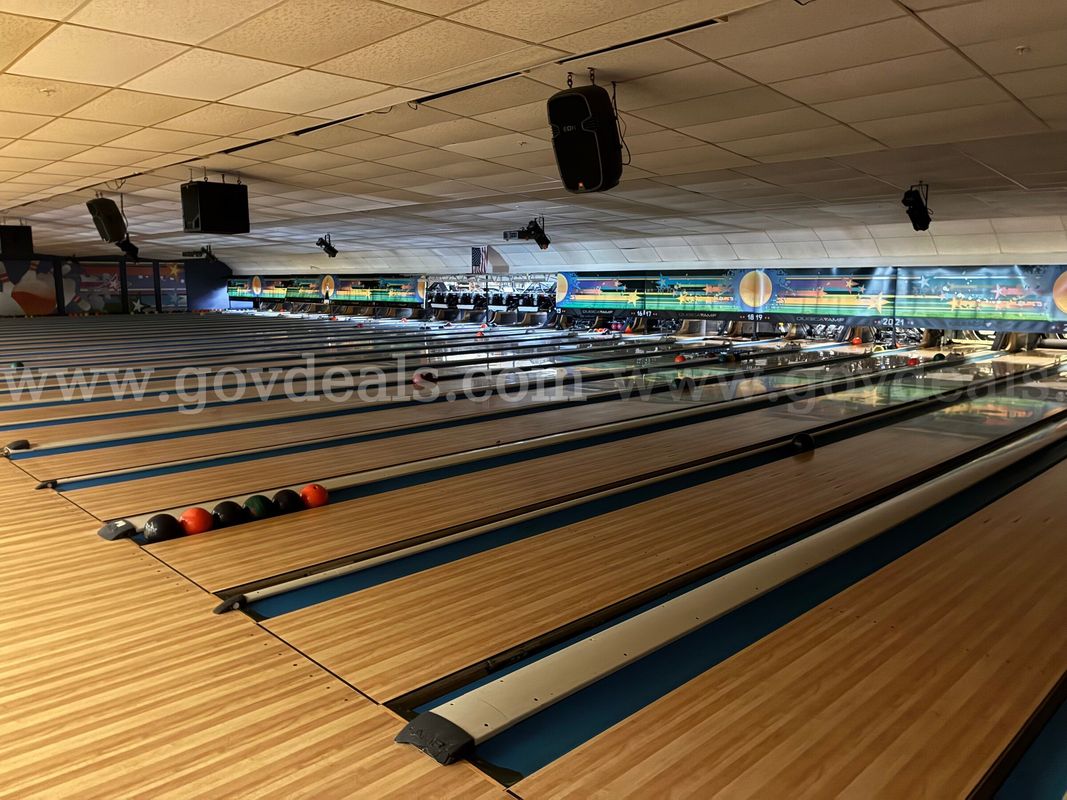 Wood Flooring from 24-lane Bowling Center