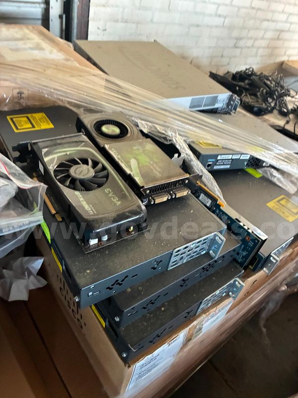 Pallet of Miscellaneous IT Accessories & Parts