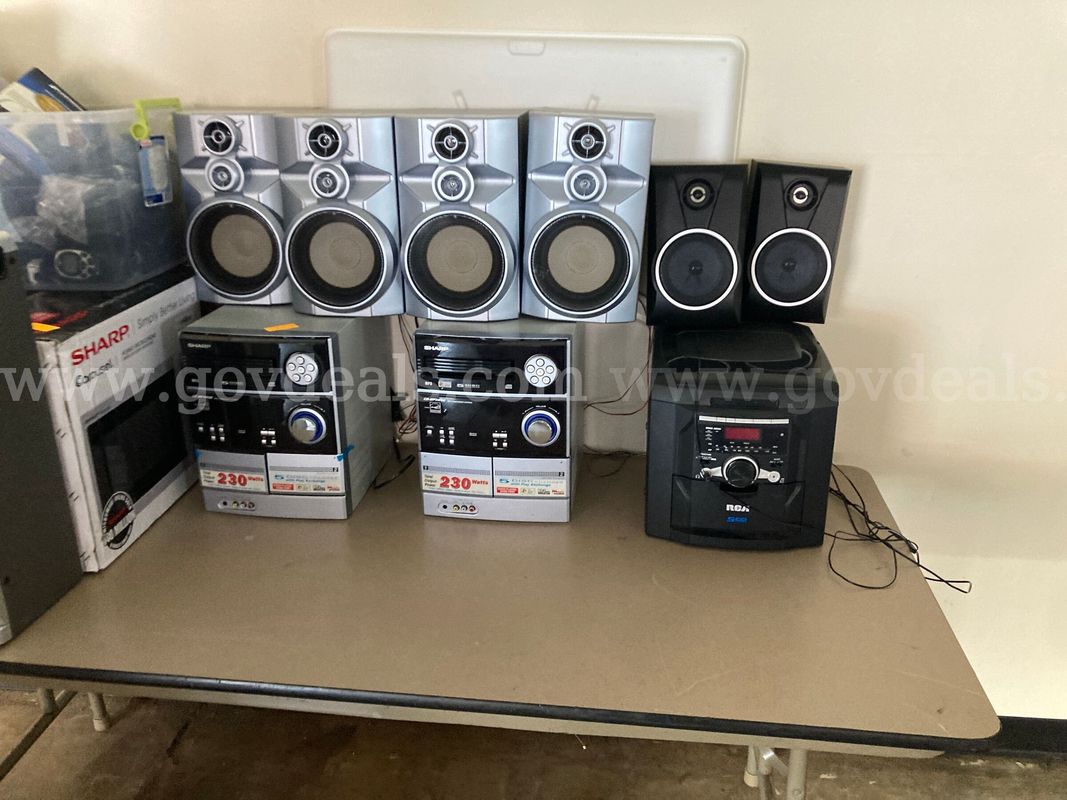 Karaoke Machine, 2 Stereos, 4 Boxes of DVDs