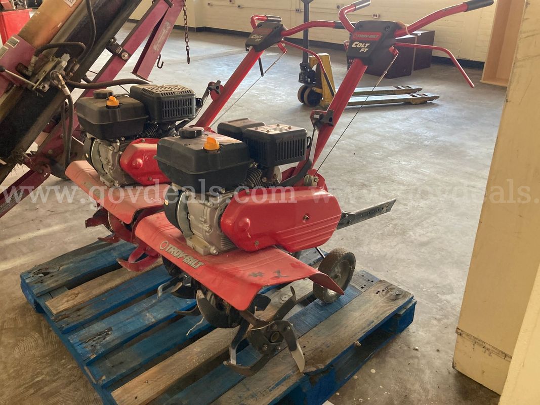 Lot of 2 Troy-Bilt Garden Tillers