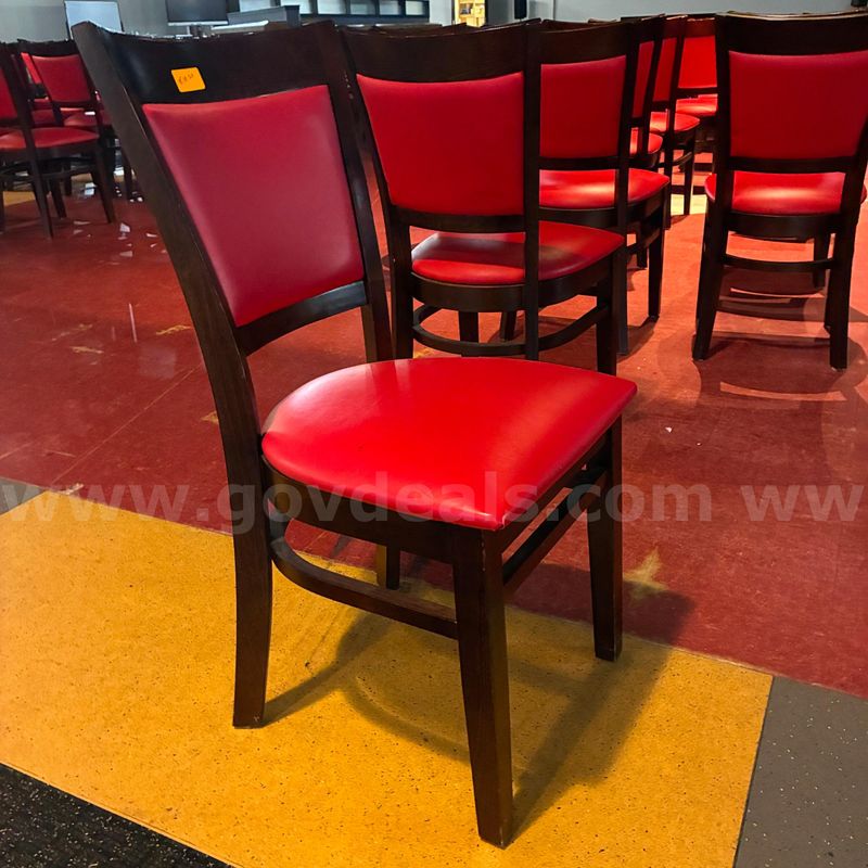 Lot of red chairs