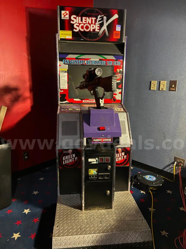 Silent Scope EX arcade cabinet made by Konami.