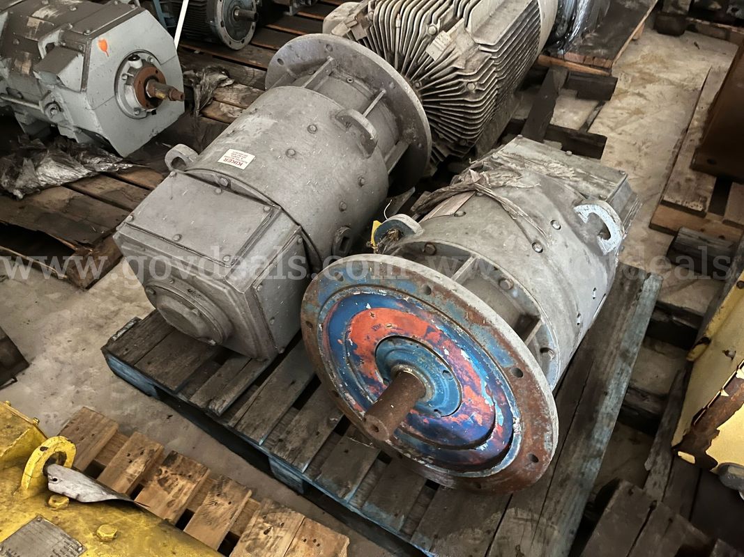 Lot of two GE heavy-duty industrial electric motors