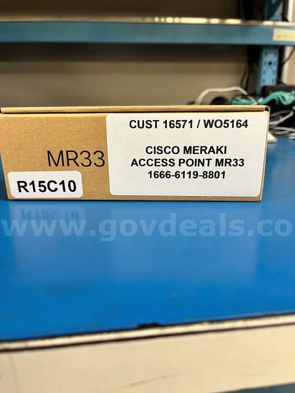 Qty 1 Used (Grade A) Cisco Meraki Mr33-Hw Cloud Managed Access Point (Shipping Available)