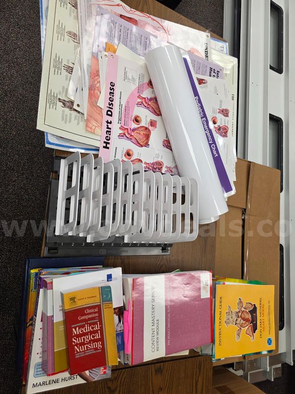 Lot of Health Science books & posters