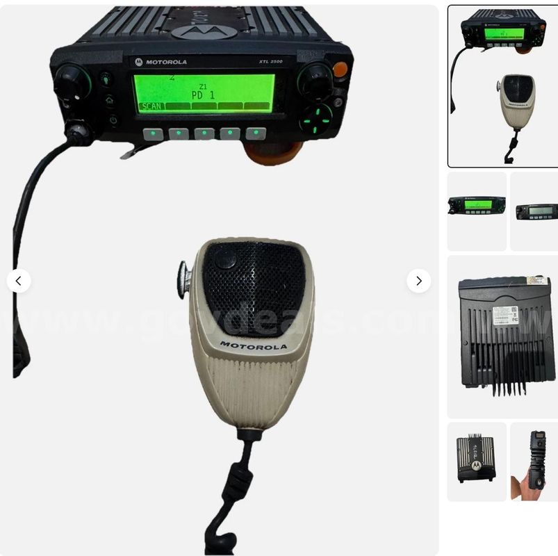 Motorola XTL 2500 P25 Mobile Radio Dash Mount M21URM9PW1AN 700/800MHz & Mic In SHIPPING ONLY
