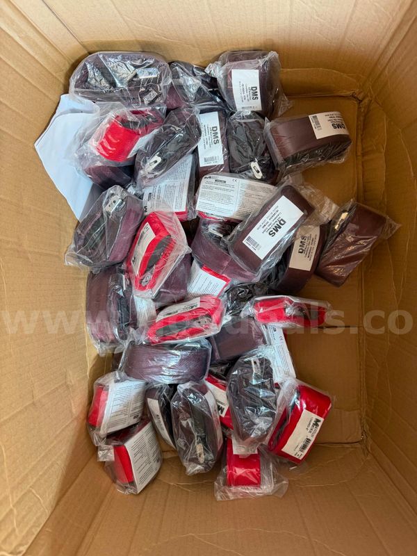 Massive Lot of DMS / McKesson Medical Stretcher & Cot Restraint Straps – Red & Maroon Shipping only