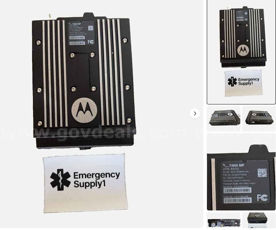 Motorola APX 6500 M25URS9PW1AN 700/800 MHz P25 Mobile Radio Brick TDMA ASK enabled shipping only