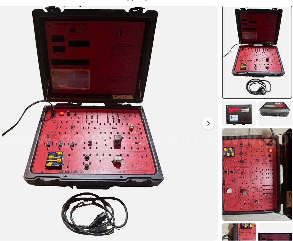 MB100 ELECTRICITY ELECTRONICS TRAINER TII TECHNICAL EDUCATION SYSTEM