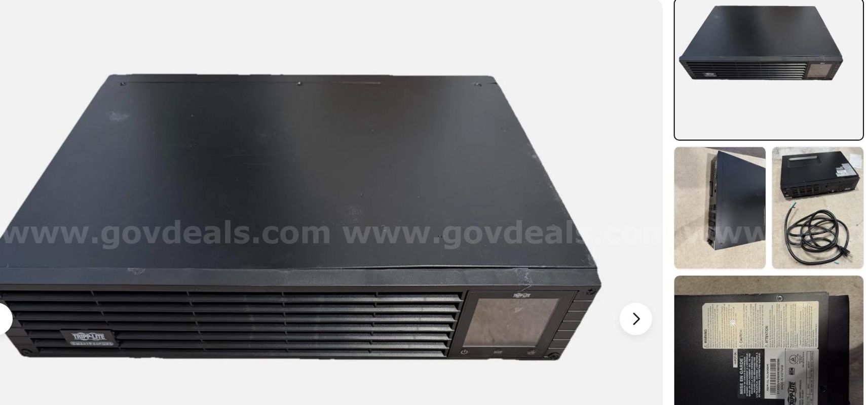 Tripp Lite SmartPro SMART1500RM2U 1350W 12Amp 1.5kVA Network Sine Wave UPS