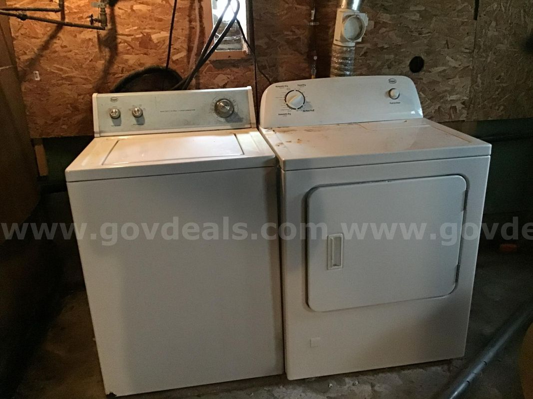 LOT of 1 Roper Dryer & 1 Roper Washer