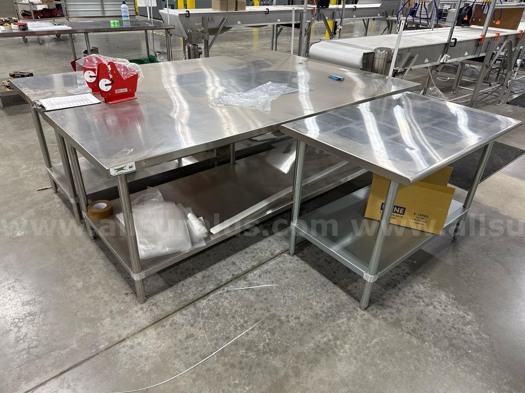 Qty. 3 Stainless Steel Tables