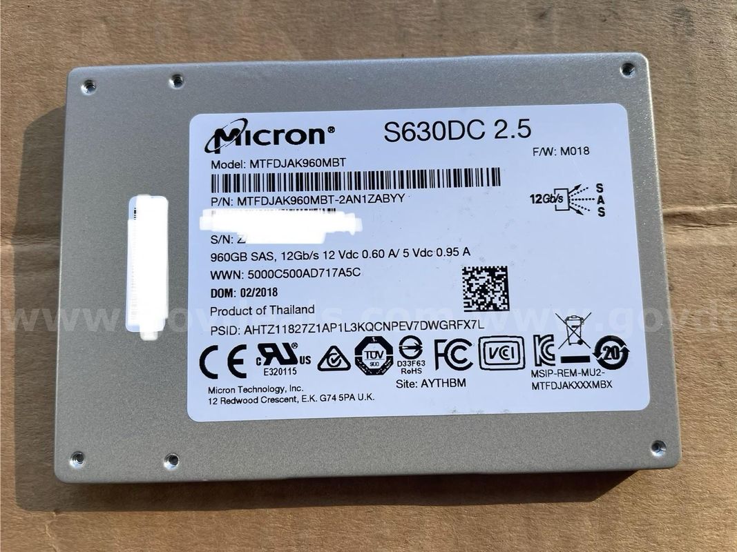 Micron 960GB SSD 2.5” SAS 12Gbps FOR SERVERS MTFDJAK960MBT
