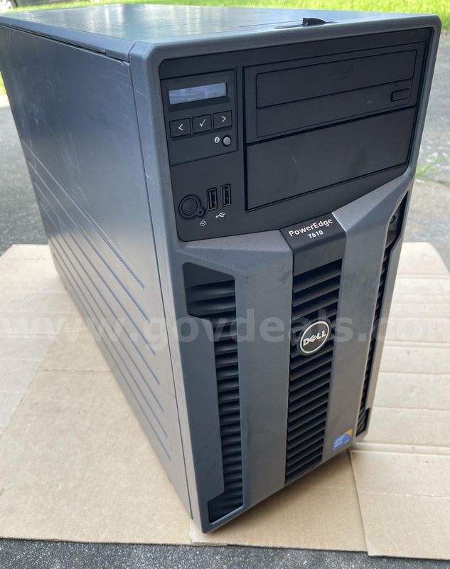 Dell PowerEdge T610 Server Intel Xeon E5620 Quad core 2.40GHz 16GB RAM No HDD