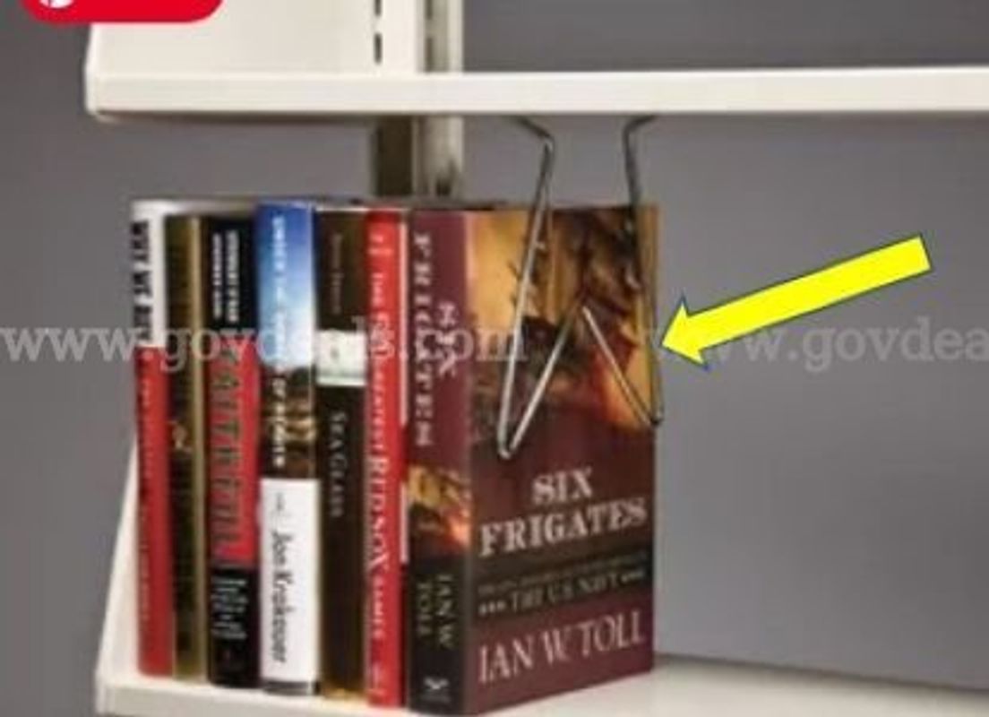 LOT of Metal Shelving from Library