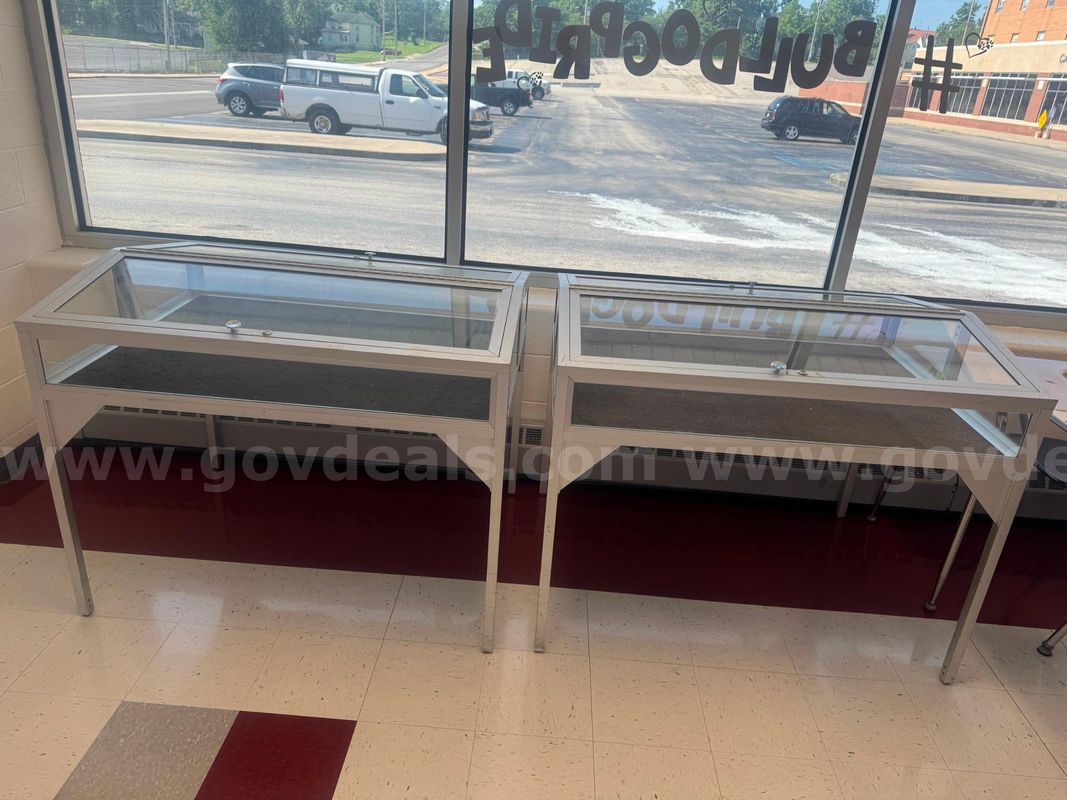 2 Glass Display Cases