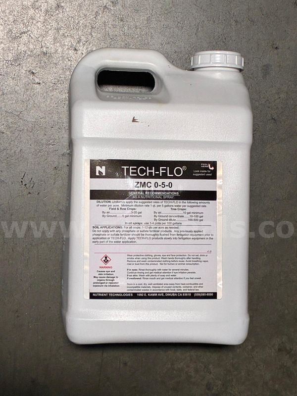 TECH-FLO® ZMC 0-5-0 Foliar Micronutrient Fertilizer