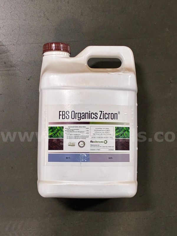 FBS Organics Zicron® a zinc (Zn), manganese (Mn), and sulfur (S) Fertilizer