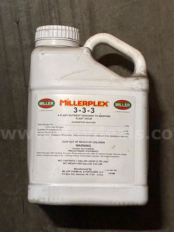 MillerPlex® 3-3-3 Kelp-Based Biostimulant Fertilizer