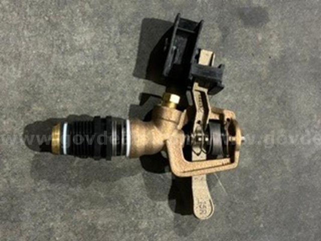 525 - Buckner Impact Sprinkler – 1/2", 3/32 Nozzle, Brass, 15° Trajectory